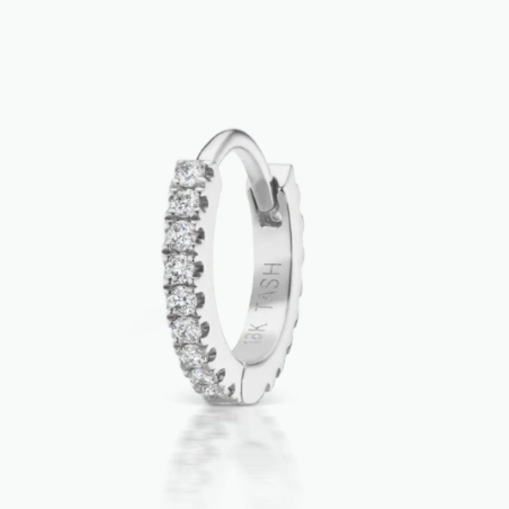 Maria Tash Diamond Eternity Hoop Earring